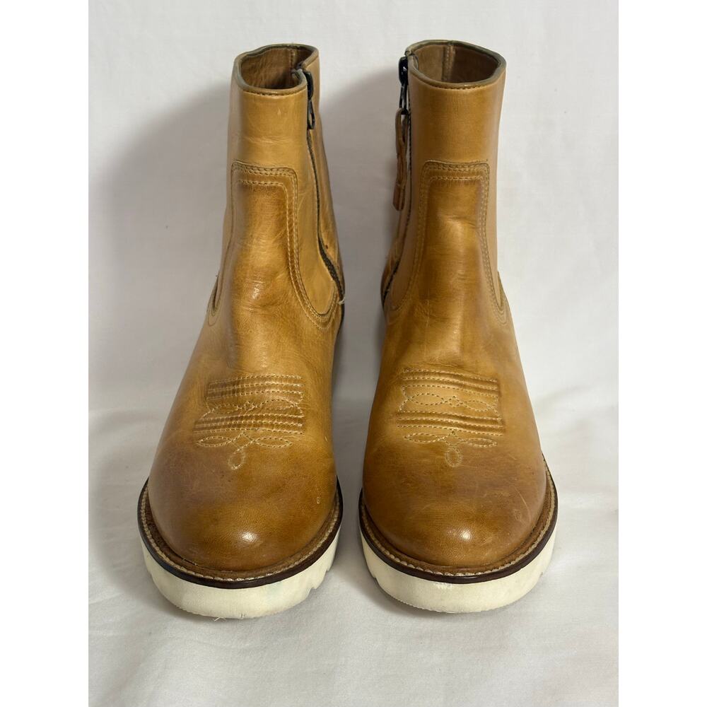 Lucchese 63001 Leather Western Wedge Boots Size 8 - Picture 3 of 16